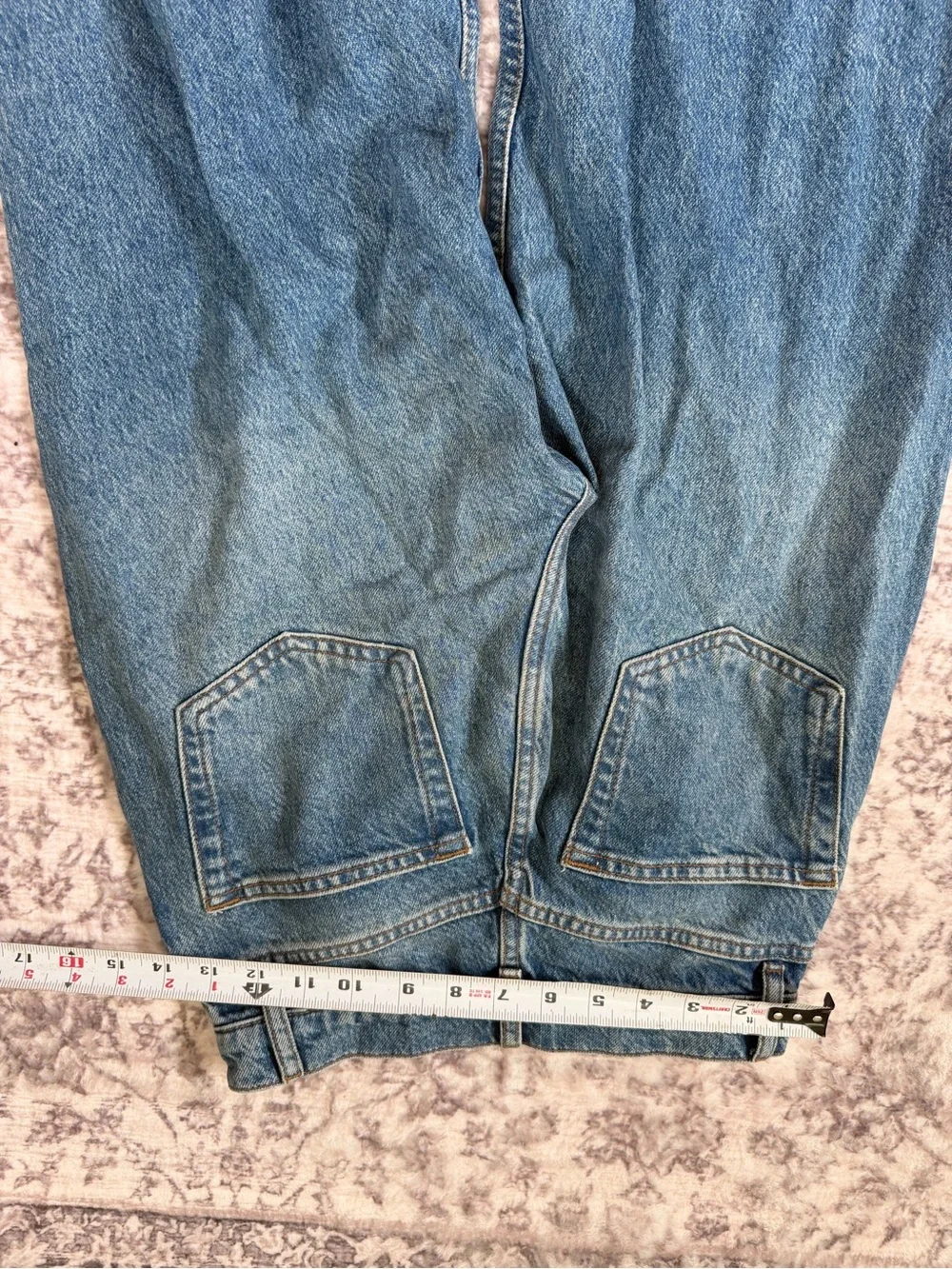 Reformation Cary High Rise Slouchy Wide Leg Jeans Women’s Size 24 Med Wash - Picture 6 of 6